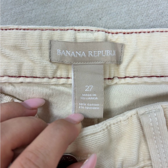 NEW Banana Republic Mid Rise Straight Leg Corduroy Pants Size 27 U - Picture 7 of 10